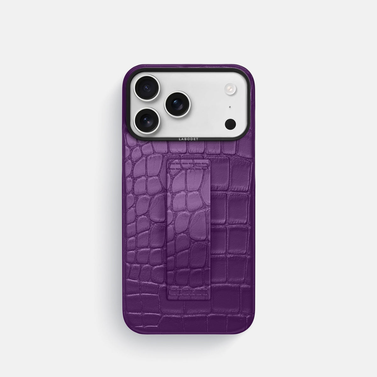 Finger Case For iPhone 18 Pro In Alligator -1 | Purple-Black