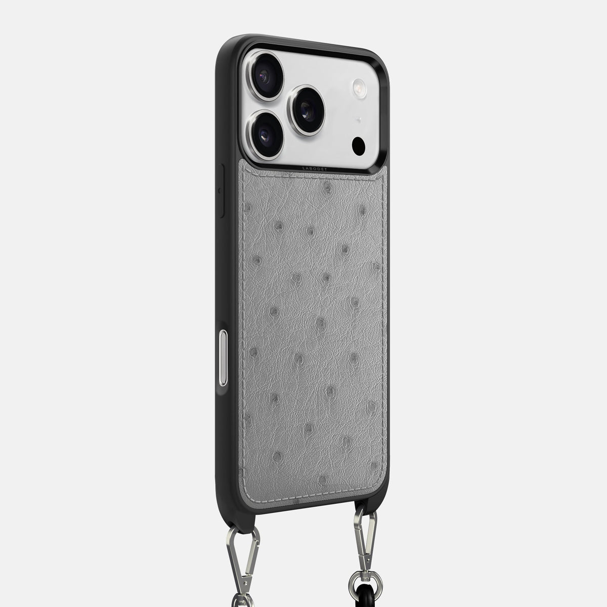 Crossbody Sport Case For iPhone 18 Pro Max In Ostrich -2 | Silver