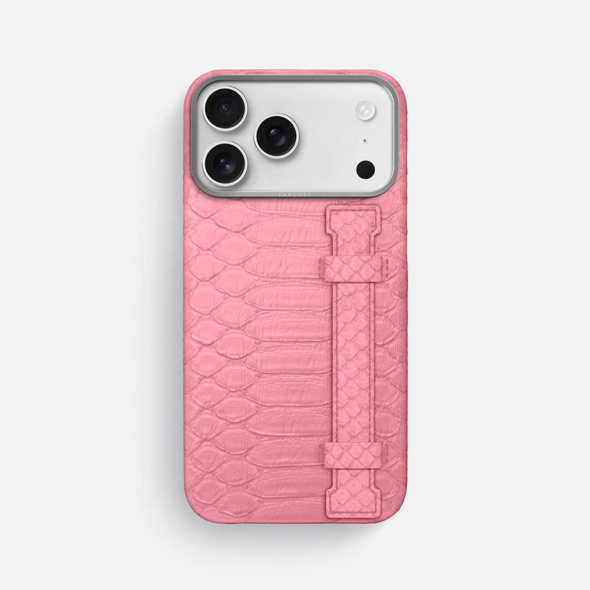 Handle Case For iPhone 17 Pro Max In Python -1 | Pink-Steel