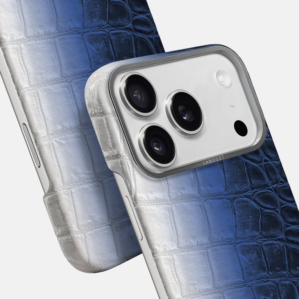 Classic Case For iPhone 17 Pro Max In Himalayan Crocodile -5 | Navy-Blue-Steel
