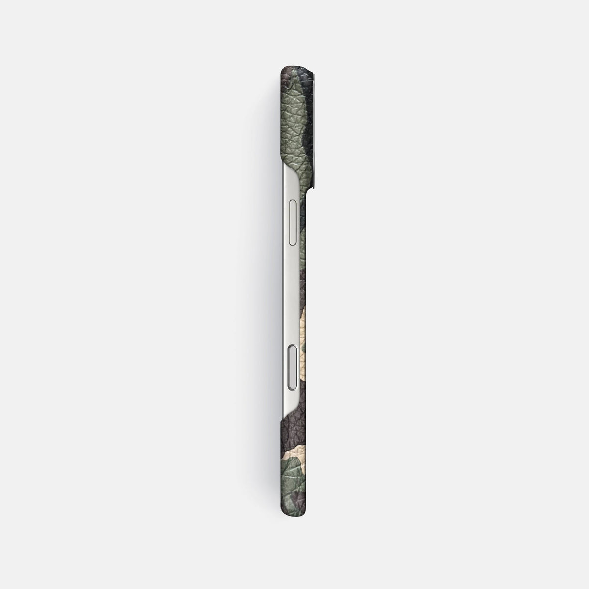 Classic Case For iPhone 18 Pro Max In Calf -3 | Camouflage-Steel