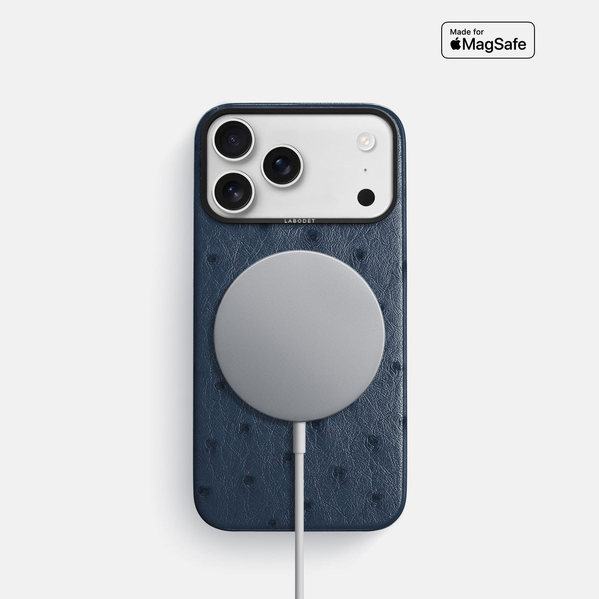 Classic Case For iPhone 18 Pro In Ostrich -5 | Navy-Blue-Black