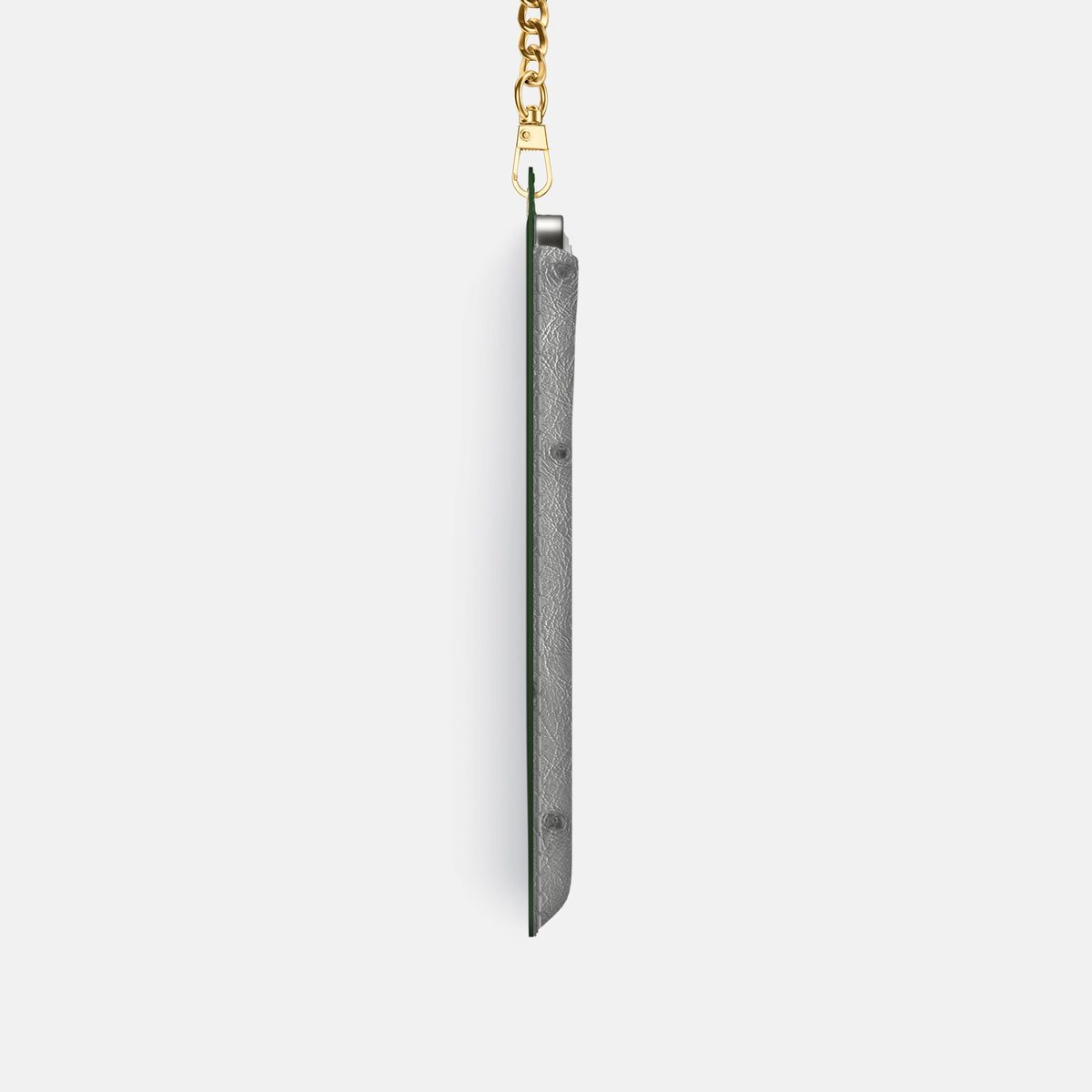 Crossbody Bag For iPhone 17 Pro In Ostrich -4 | Silver-Gold