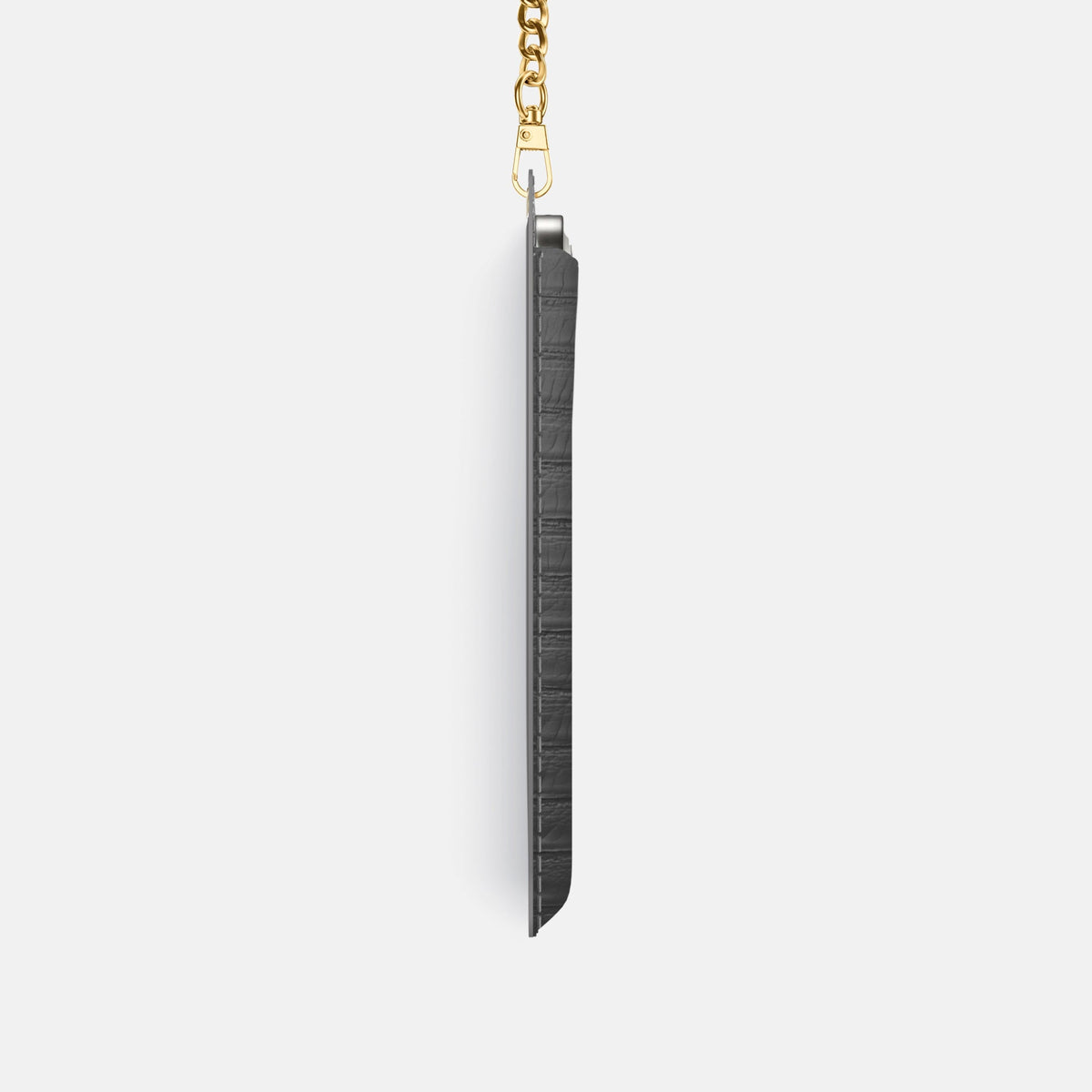 Crossbody Bag For iPhone 18 Pro In Python -4 | Grey-Gold