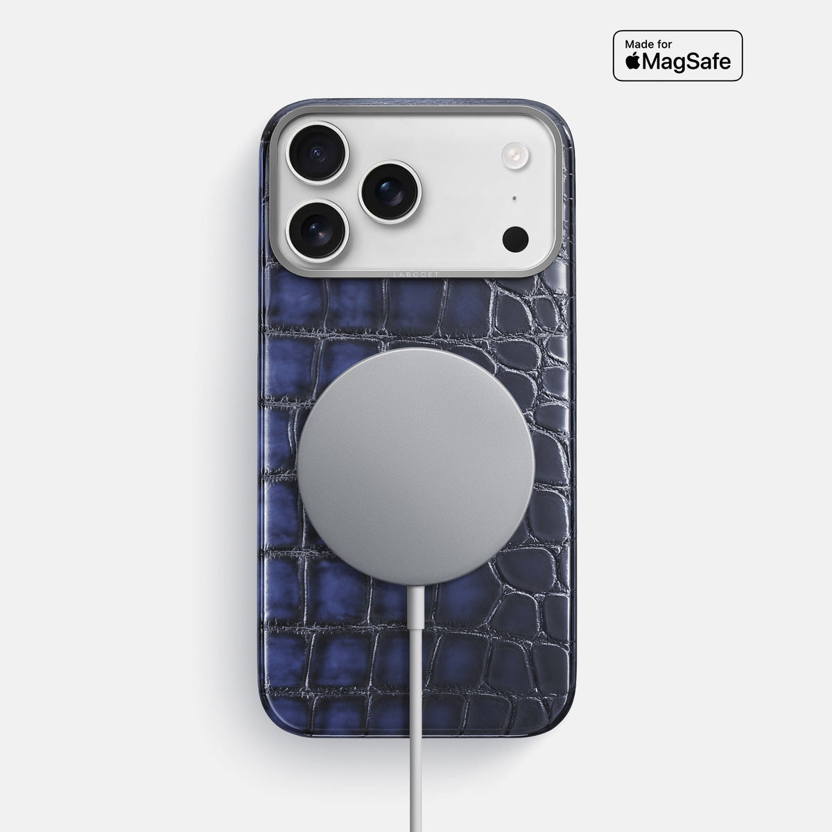 Classic Case For iPhone 18 Pro Max In Patina Alligator -5 | Havana-Blue-Steel