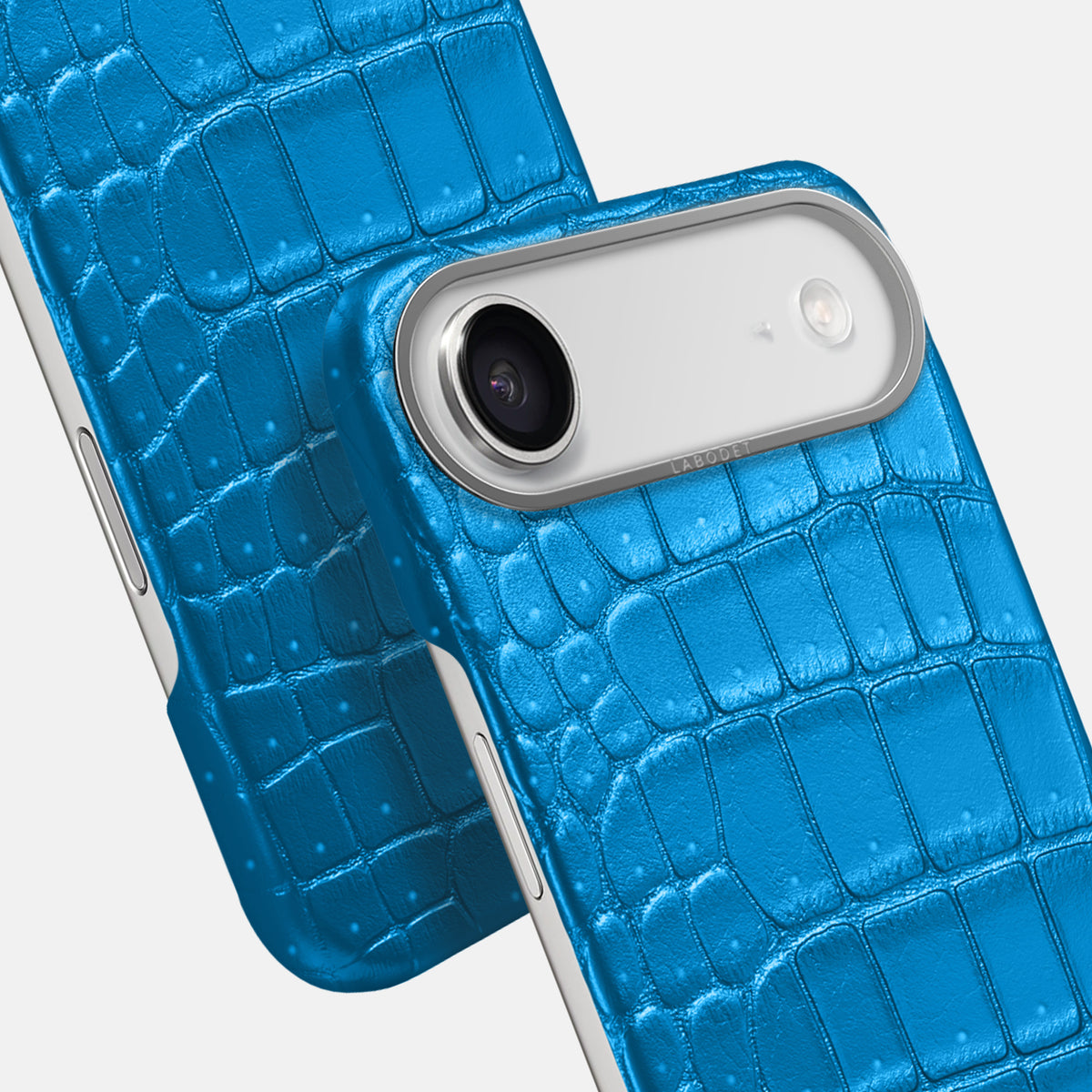 Classic Case For iPhone 17 Air In Porosus Crocodile -6 | Blue-Lagoon-Steel