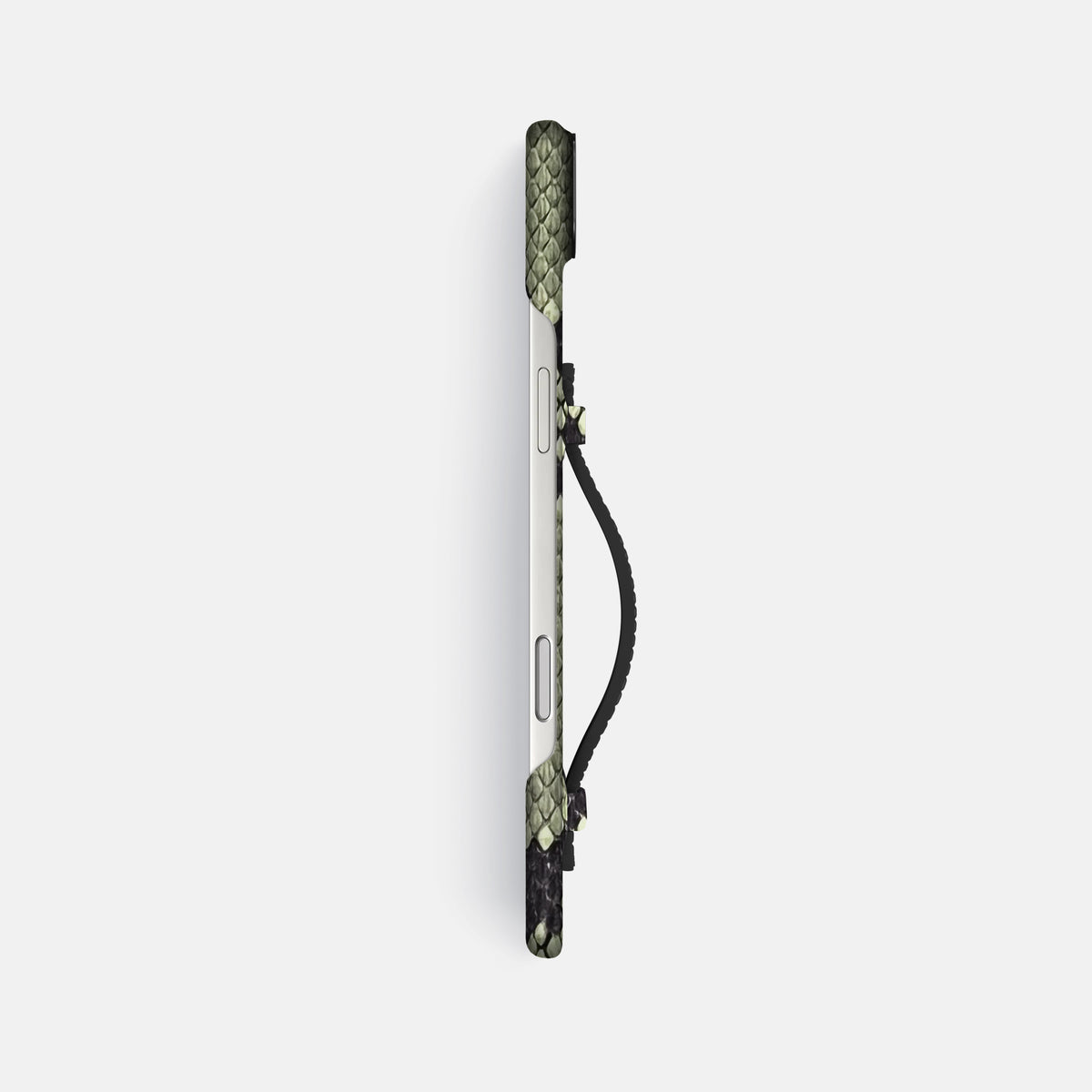 Center Handle For iPhone 17 Air In Deluxe Python -2 | Army-Green-Black