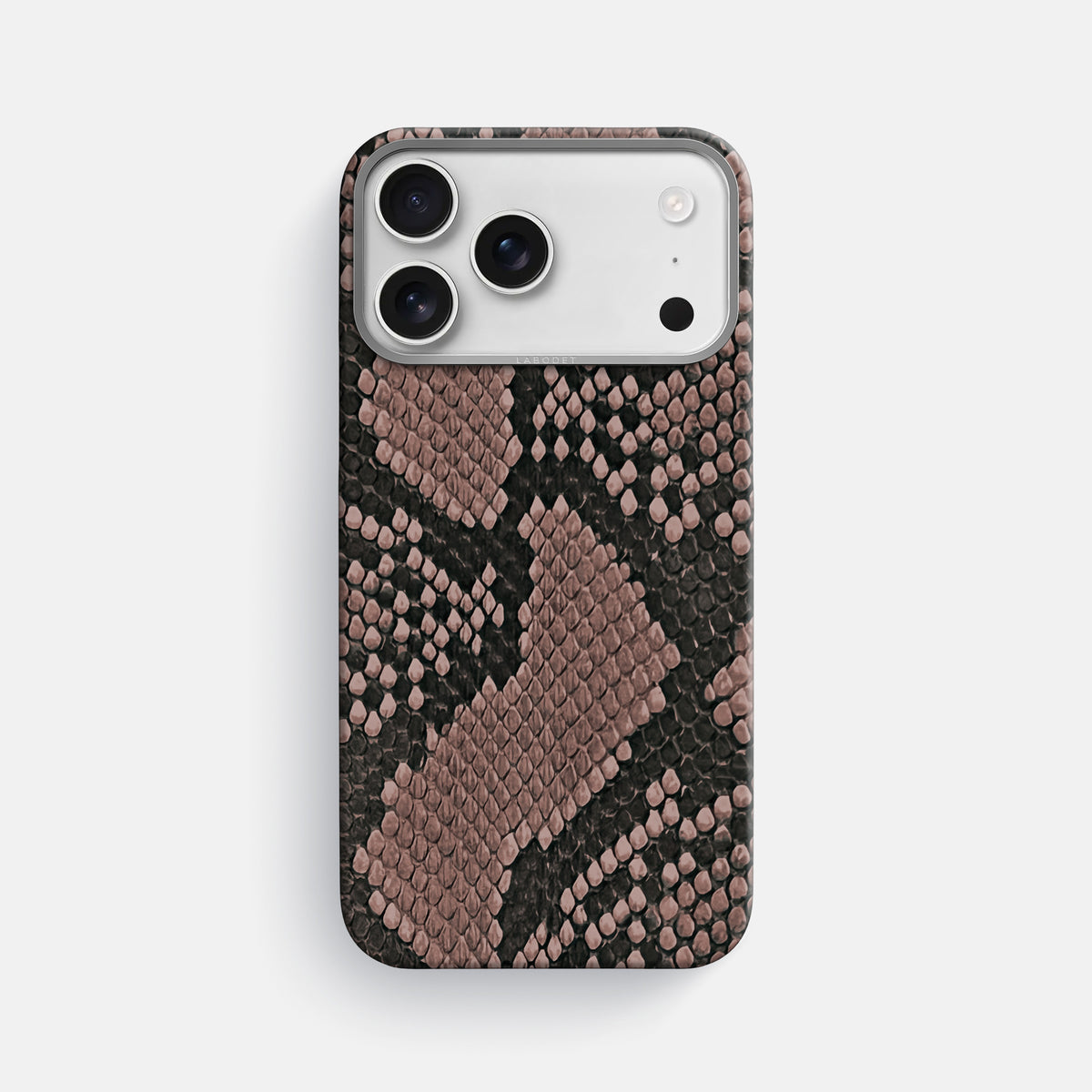 Classic Case For iPhone 17 Pro Max In Deluxe Python -1 | Mahogany-Brown-Steel