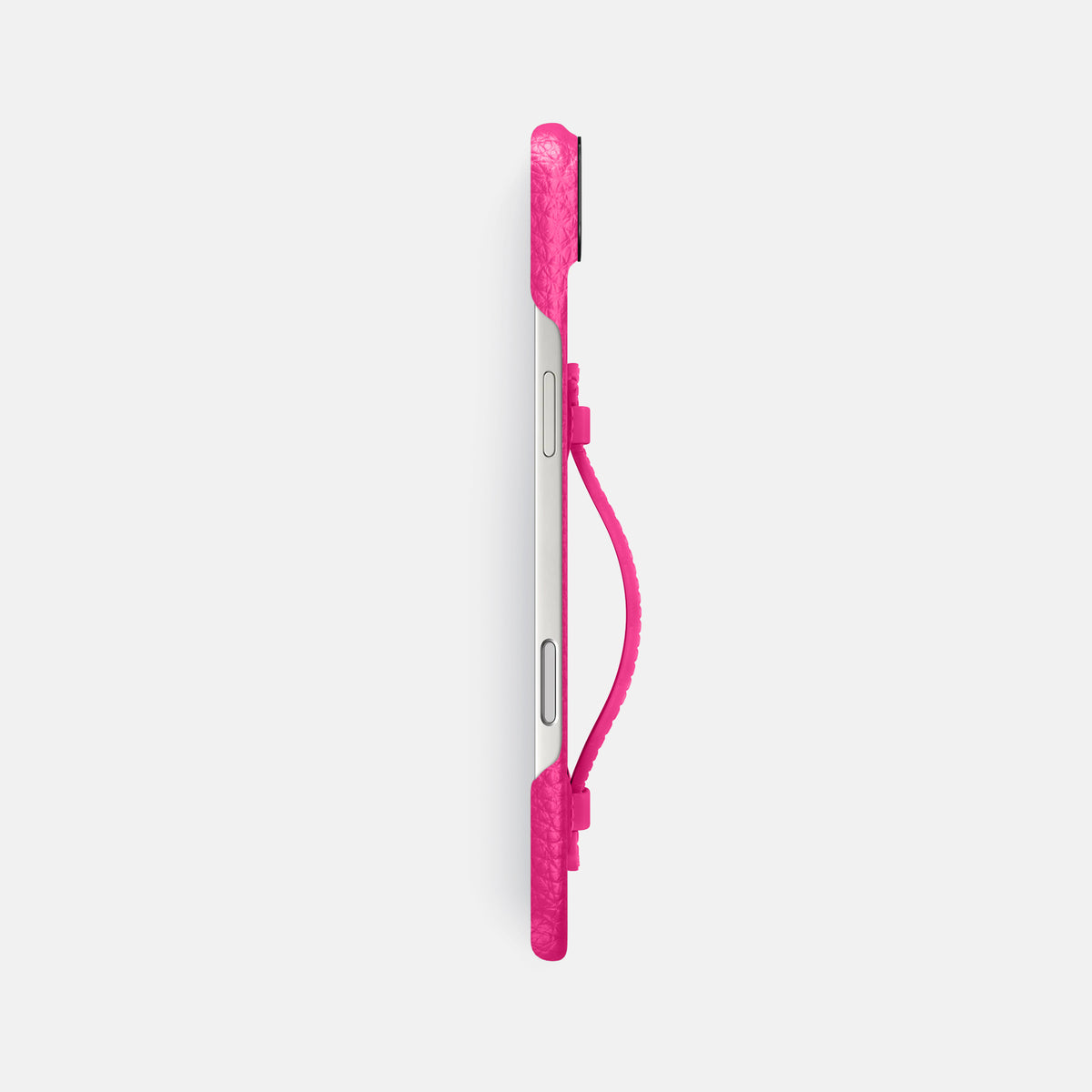 Center Handle For iPhone 17 Air In Calf -2 | Magenta-Black