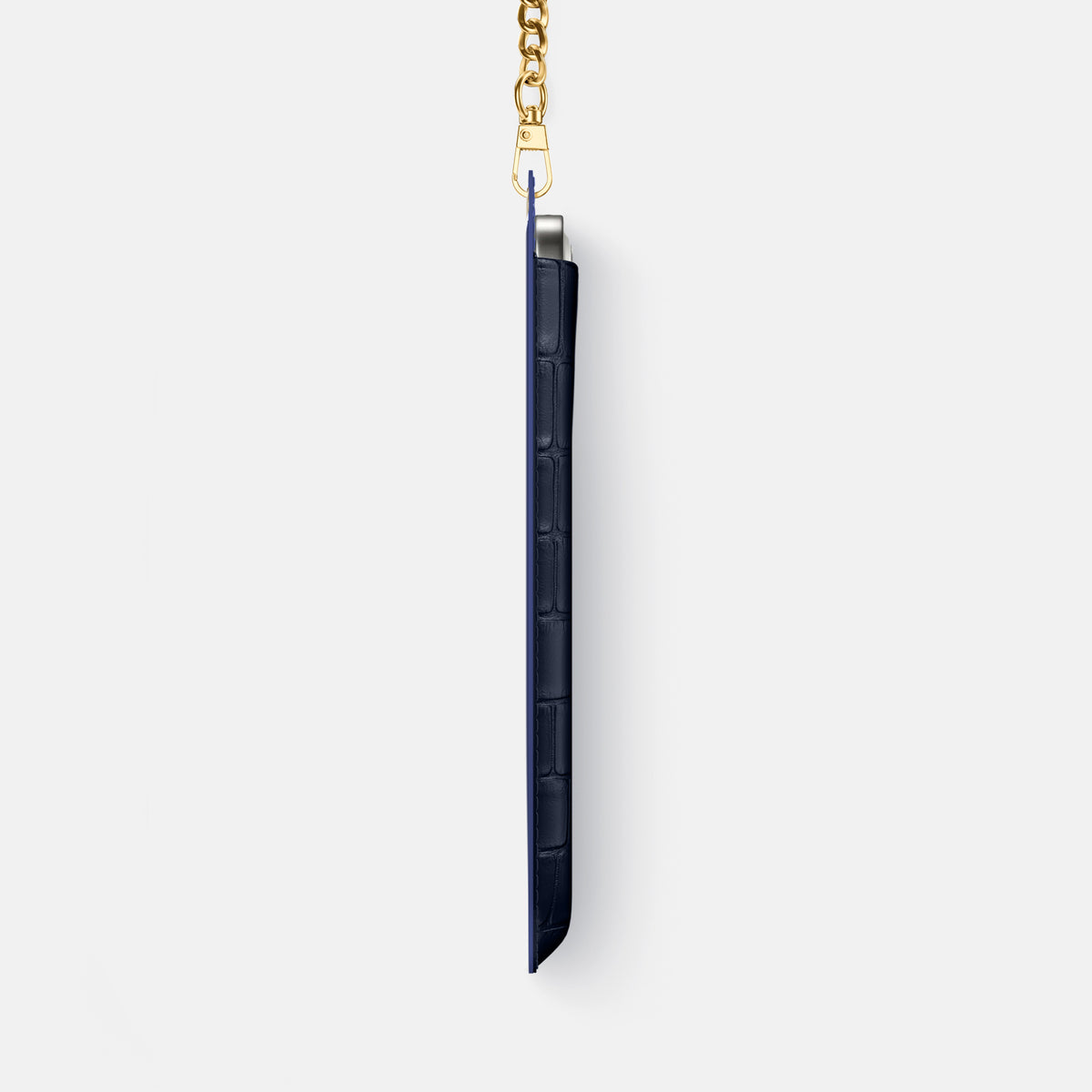 Crossbody Bag For iPhone 17 Pro In Alligator -4 | Navy-Blue-Gold