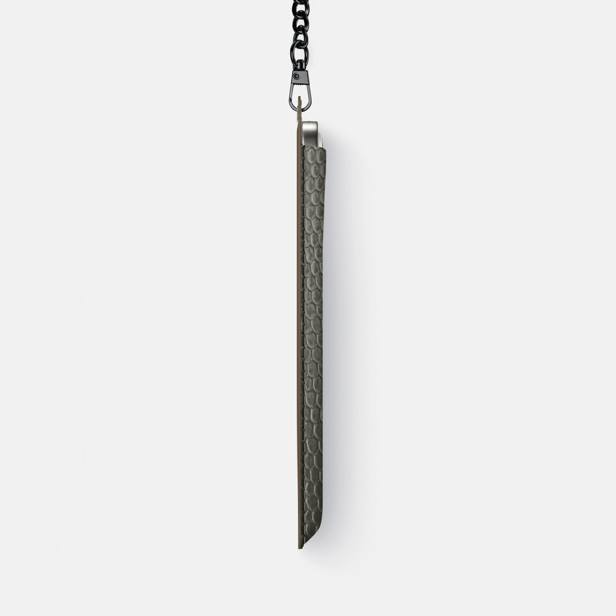 Crossbody Bag For iPhone 18 Pro Max In Lizard -4 | Grey-Black
