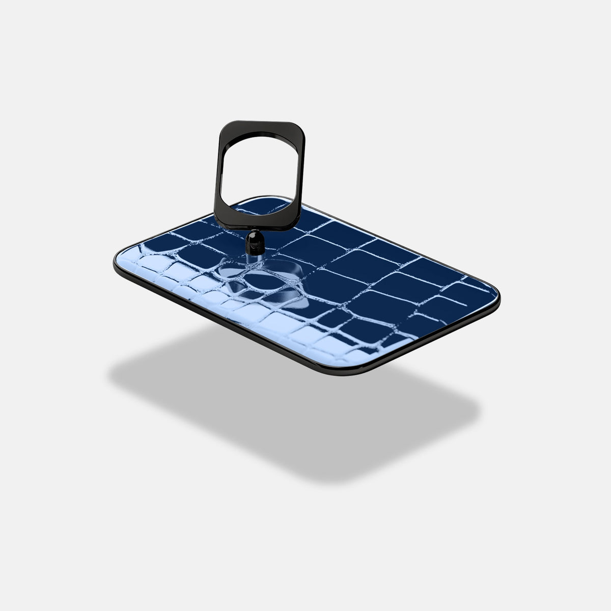 MagSafe Ring For iPhone 18 Pro In Shiny Alligator -4 | Mediterranean-Black