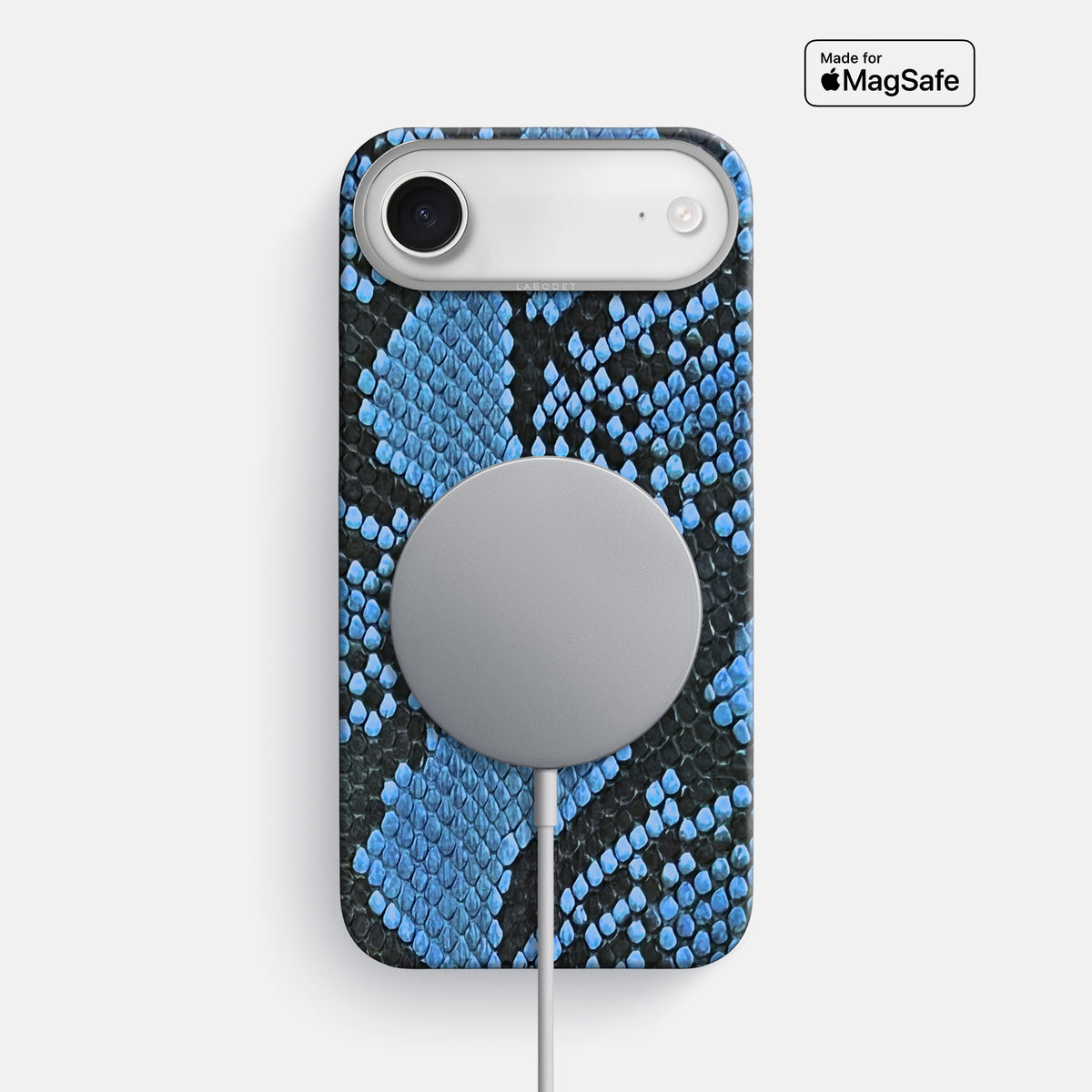 Classic Case For iPhone 17 Air In Deluxe Python -5 | Blue-Jeans-Steel