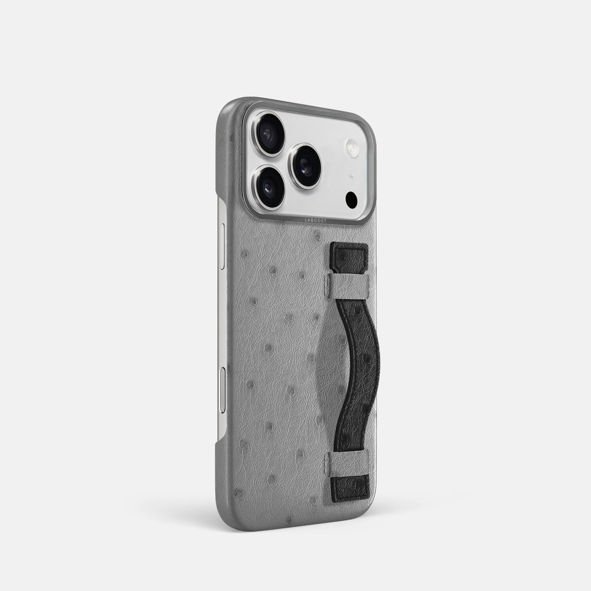 Handle Case Coloré For iPhone 18 Pro In Ostrich -2 | Silver-Steel