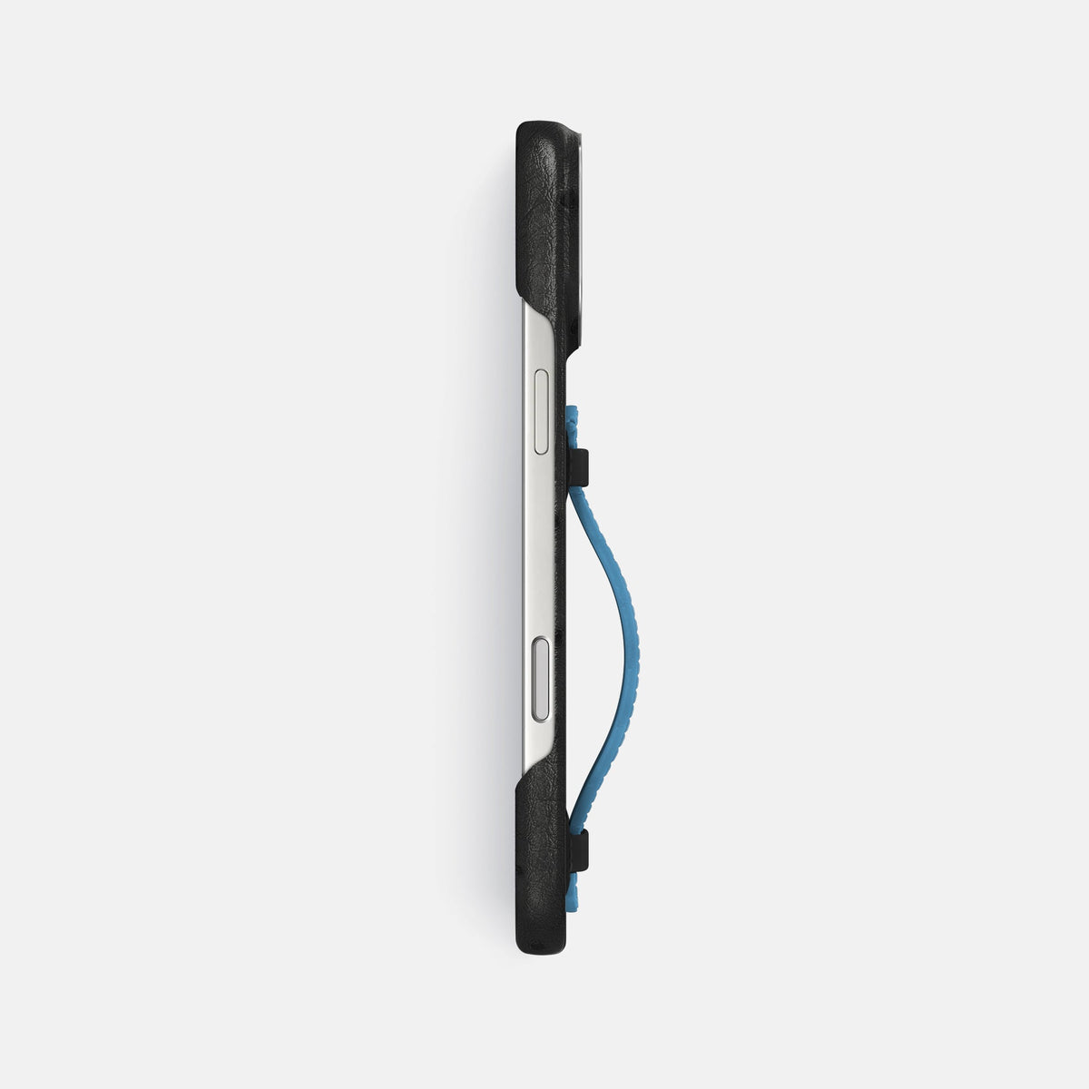 Center Handle Coloré For iPhone 18 Pro Max In Ostrich -2 | Black-Steel