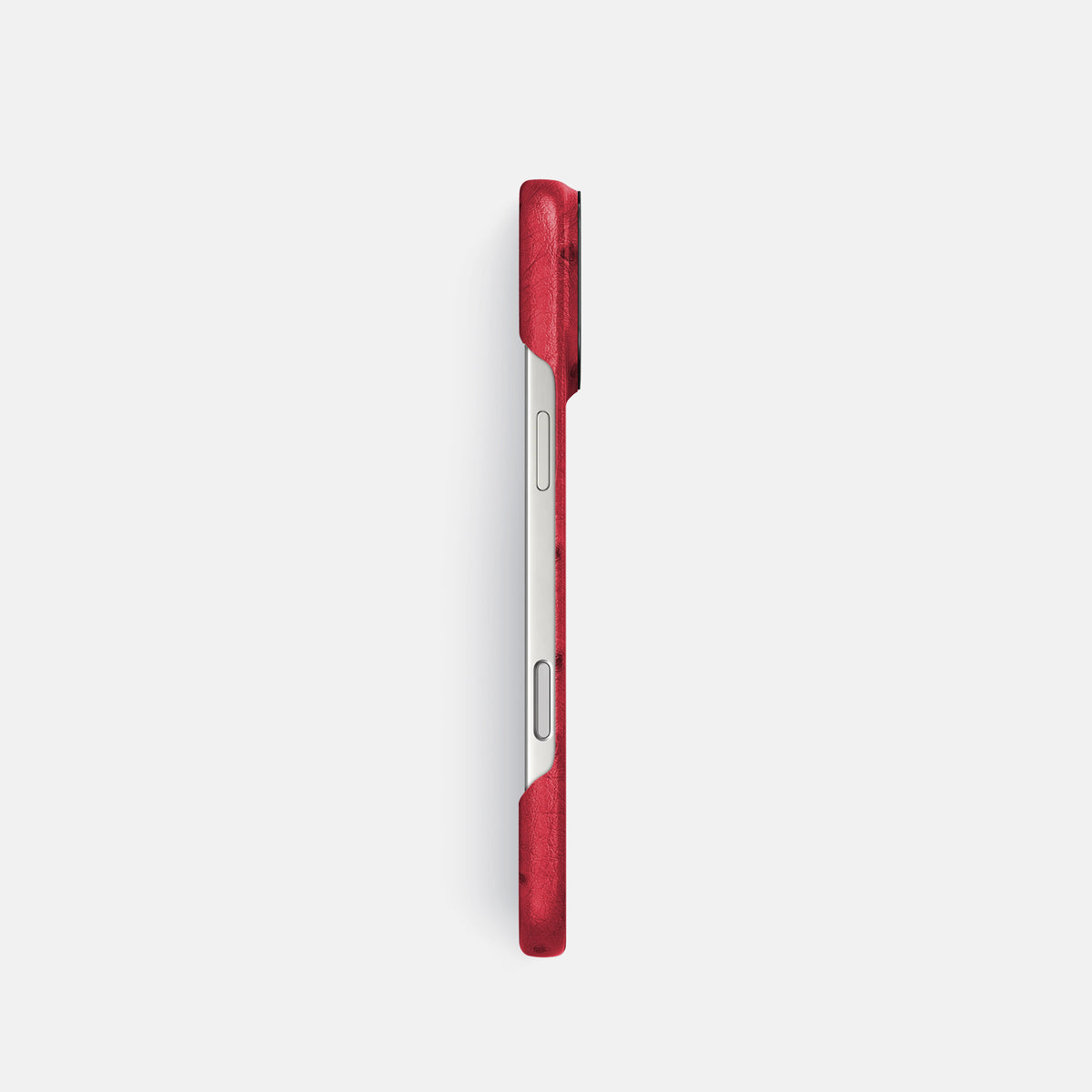 Classic Case For iPhone 17 Pro In Ostrich -3 | Red-Black