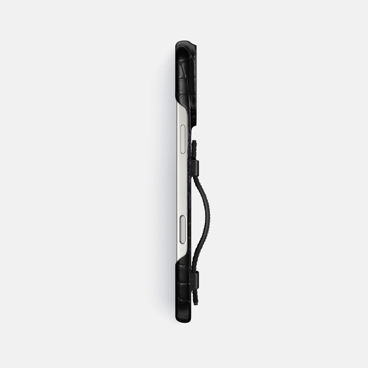 Handle Case For iPhone 18 Pro Max In Alligator -3 | Black-Black
