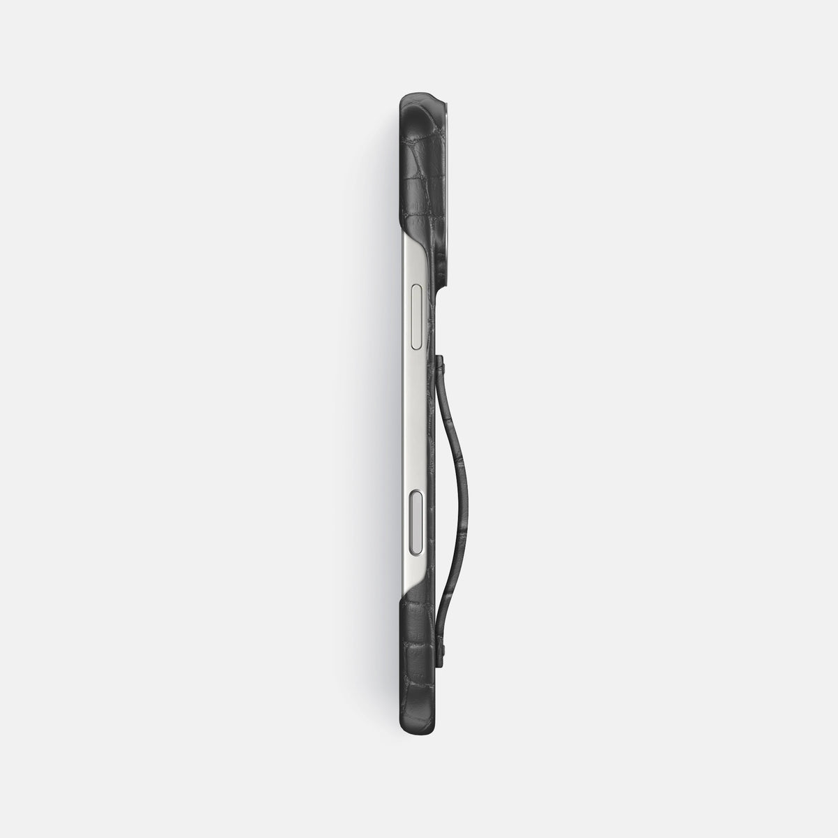 Finger Case For iPhone 17 Pro Max In Alligator -3 | Grey-Steel