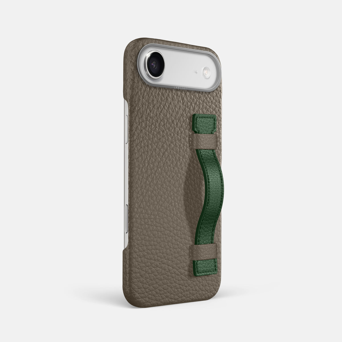 Handle Case Coloré For iPhone 17 Air In Calf -2 | Taupe-Steel