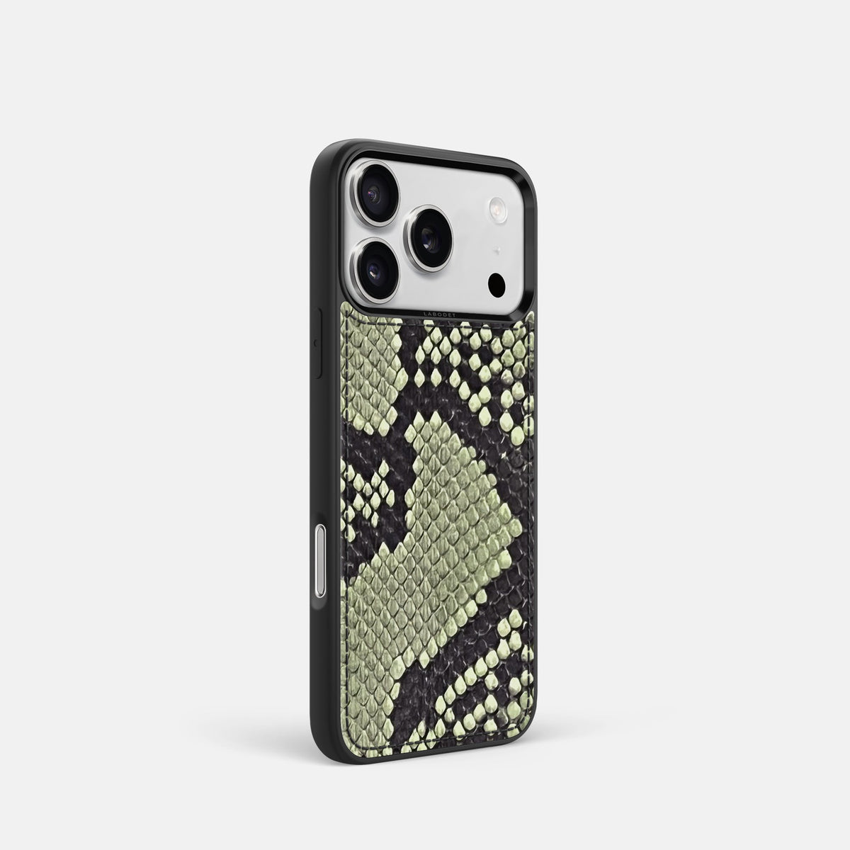 Sport Case For iPhone 18 Pro In Deluxe Python -2 | Army-Green