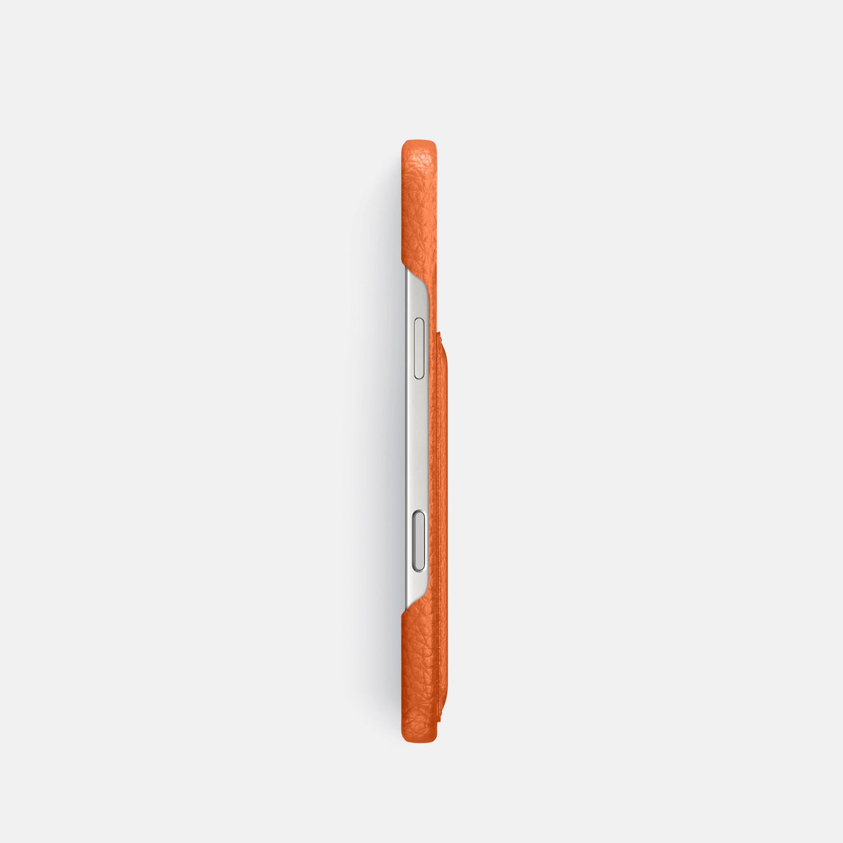 Slim Card Case For iPhone 18 Pro In Calf -3 | Orange