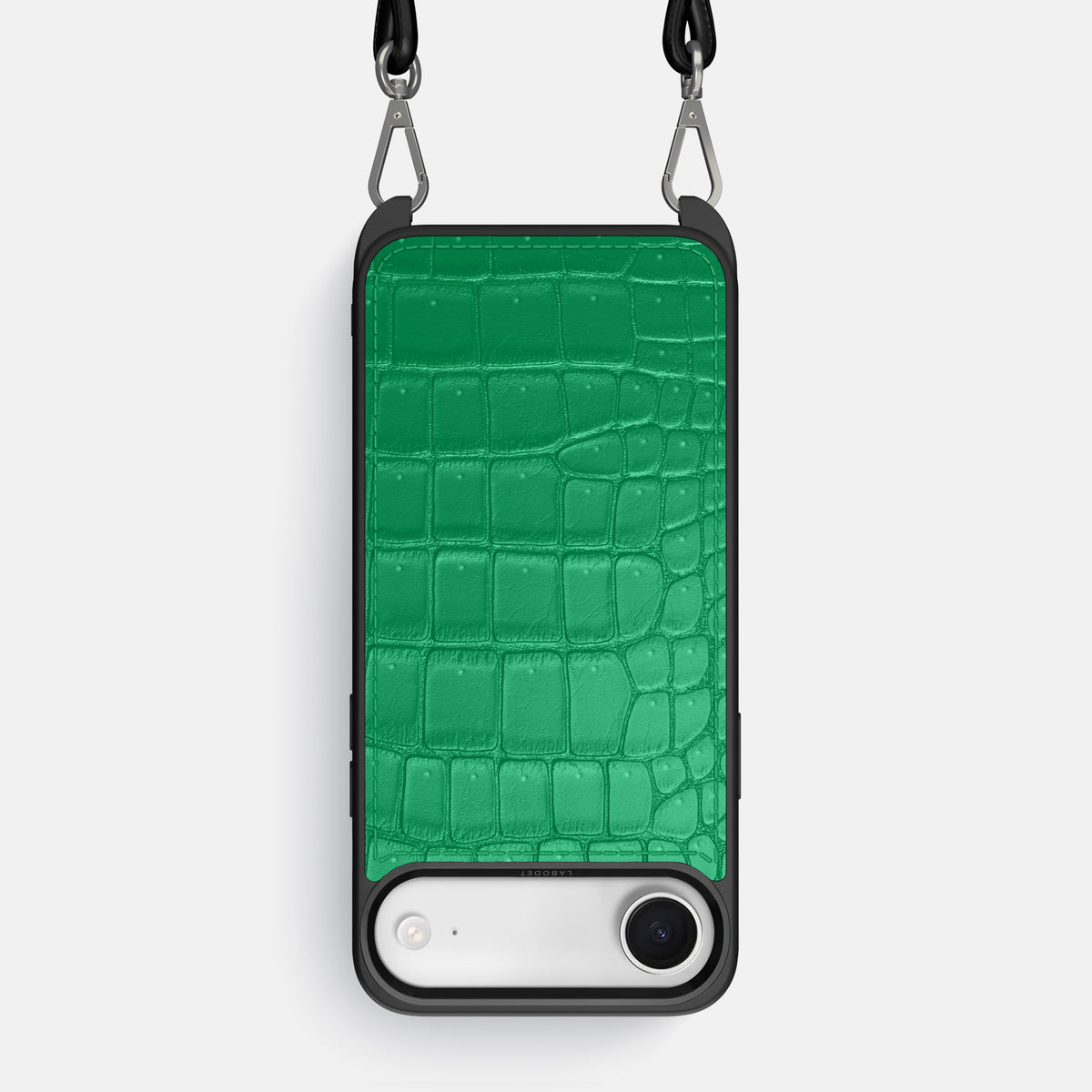 Crossbody Sport Case For iPhone 17 Air In Porosus Crocodile -1 | Cactus-Green
