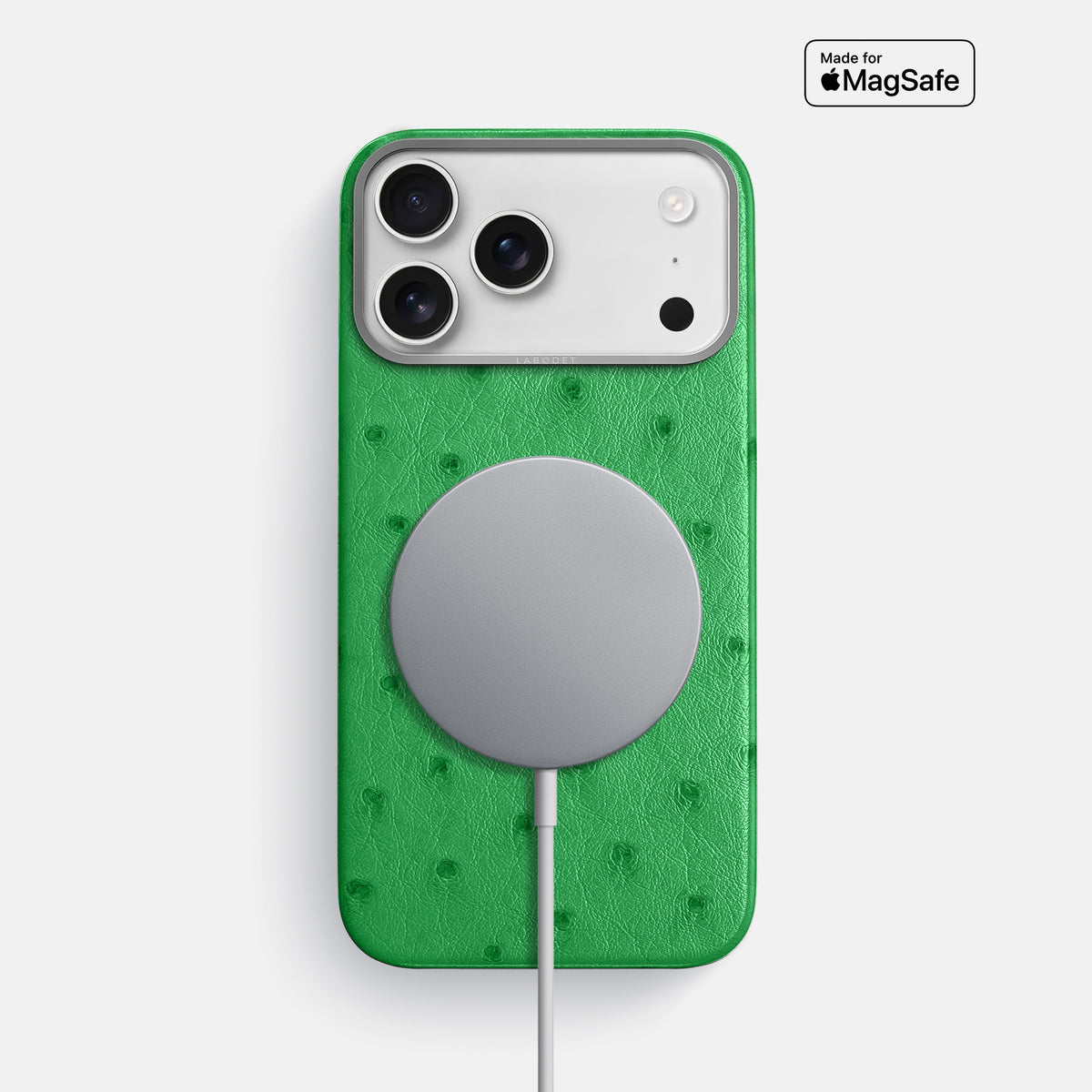 Classic Case For iPhone 17 Pro Max In Ostrich -5 | Kentucky-Green-Steel