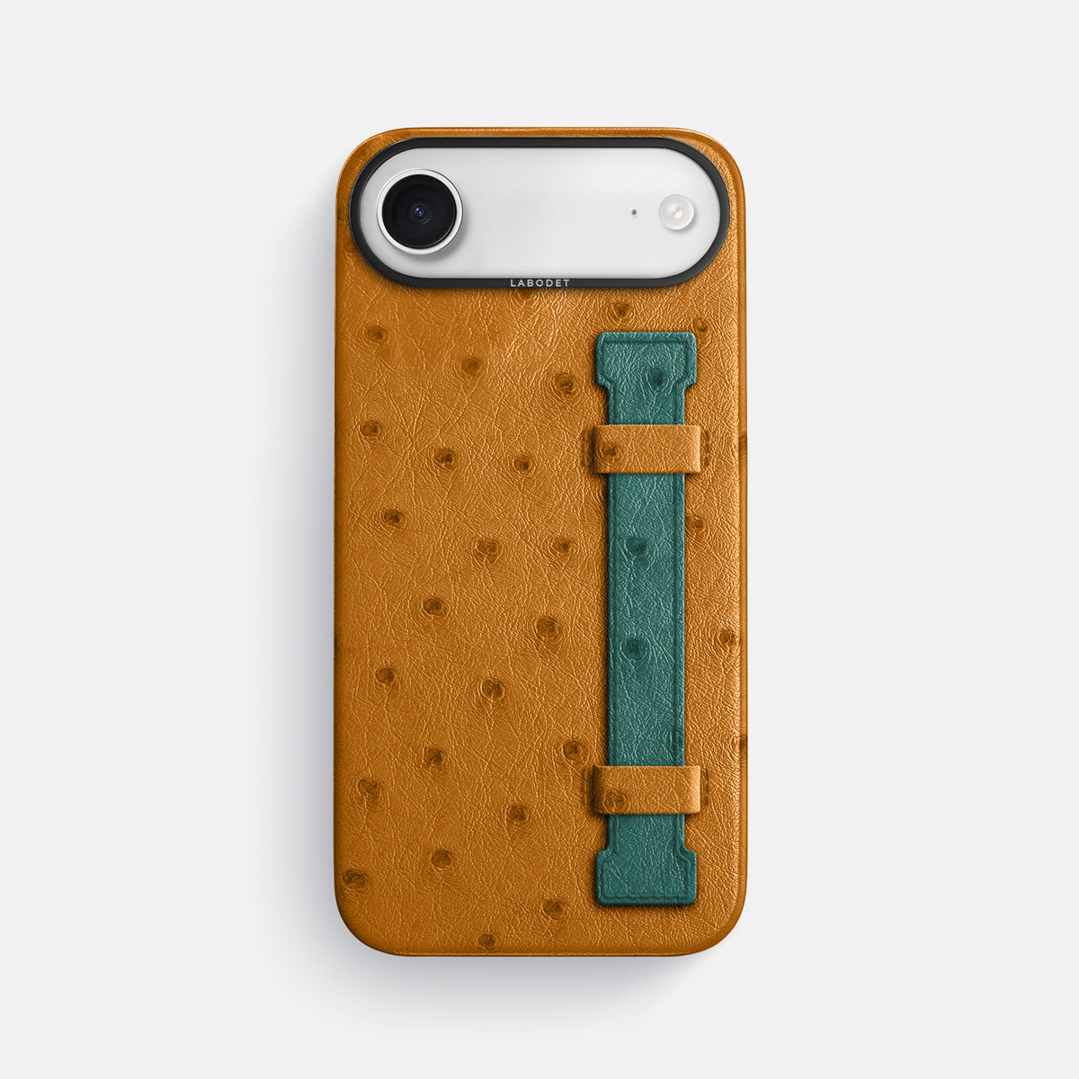 Handle Case Coloré For iPhone 17 Air In Ostrich -1 | Chestnut-Black