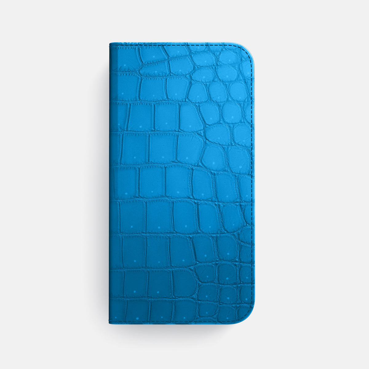 Folio Case For iPhone 17 Air In Porosus Crocodile -4 | Blue-Lagoon-Black
