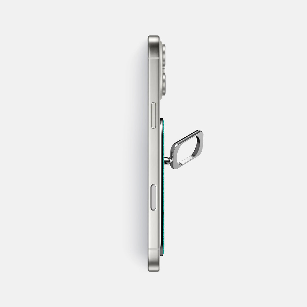 MagSafe Ring For iPhone 17 Pro Max In Ostrich -3 | Turquoise-Steel