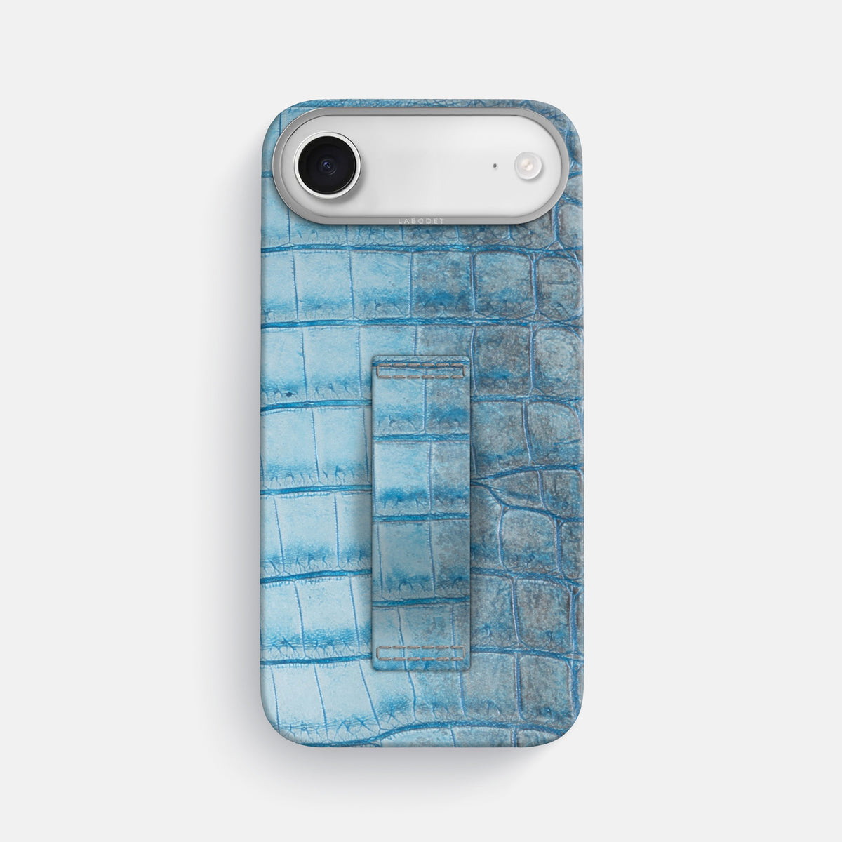 Finger Case For iPhone 17 Air In Himalayan Crocodile -1 | Ice-Blue-Steel