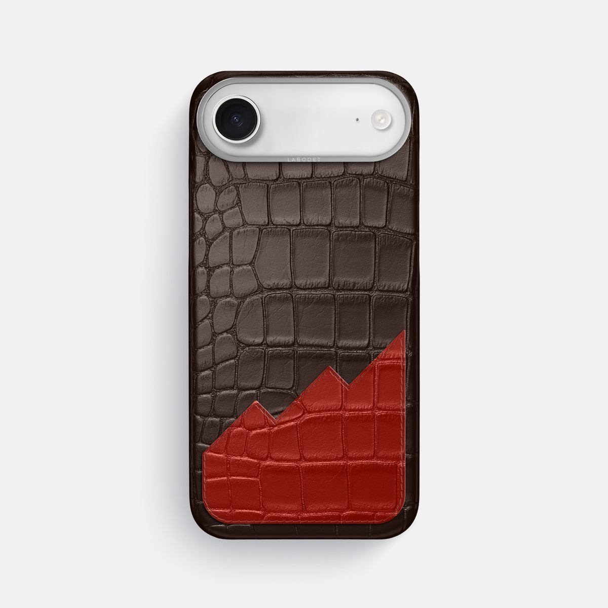 Classic Case With UpOnly For iPhone 17 Air In Alligator -1 | Dark-Brown-Steel