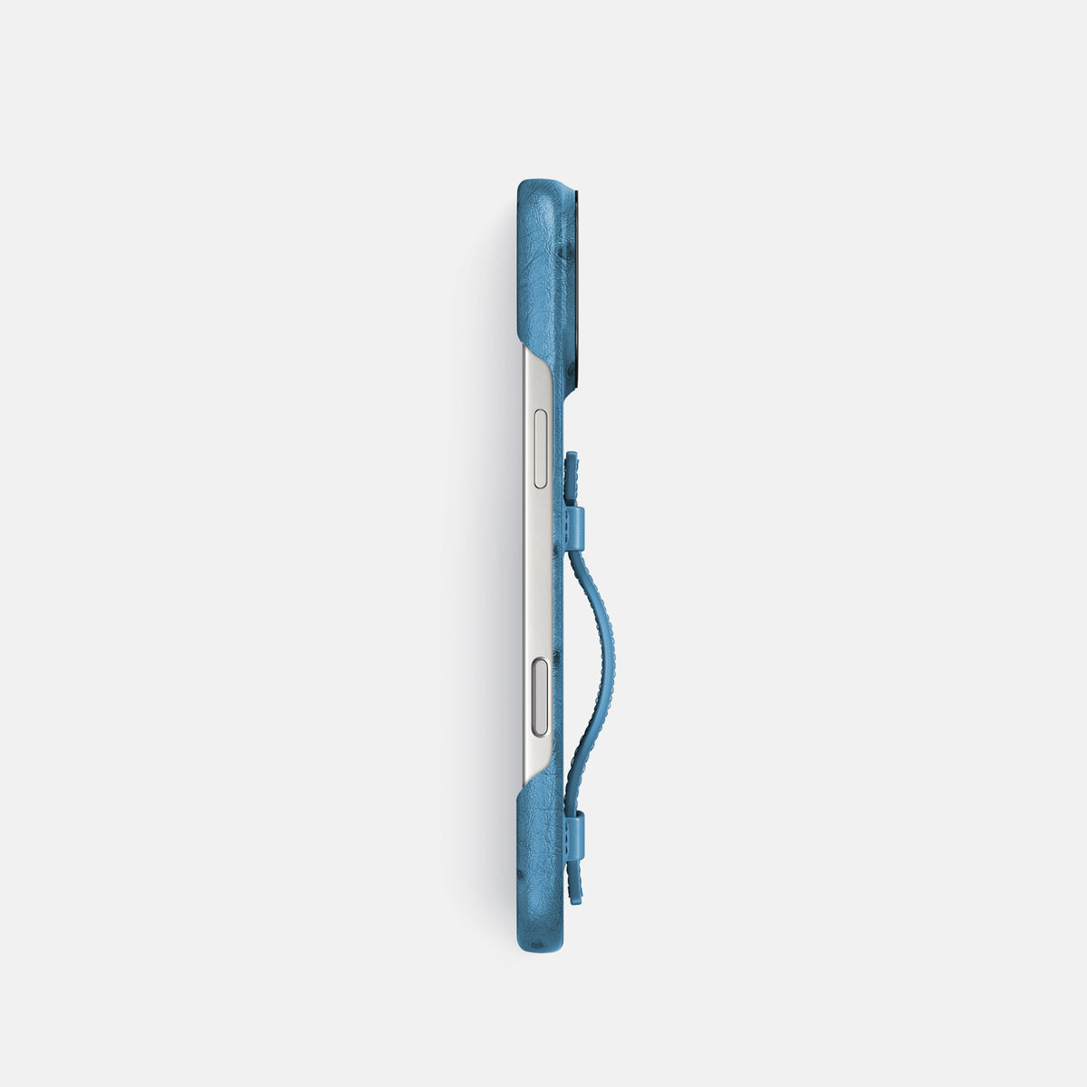 Handle Case For iPhone 17 Pro In Ostrich -3 | Blue-Jeans-Black