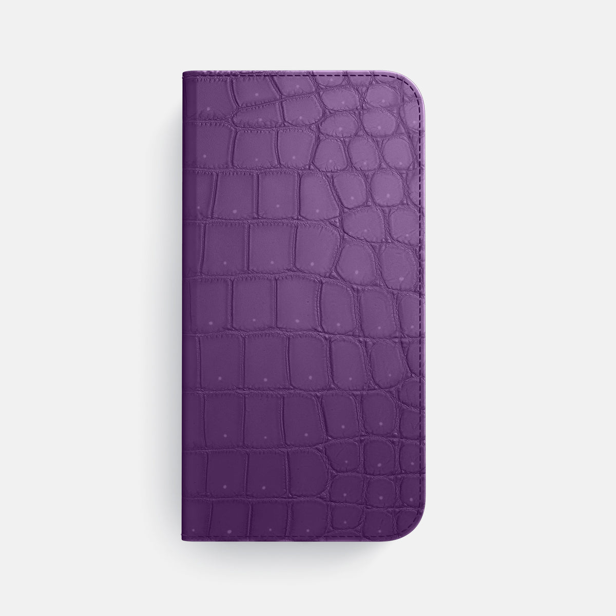 Folio Case For iPhone 17 Air In Porosus Crocodile -4 | Purple-Black