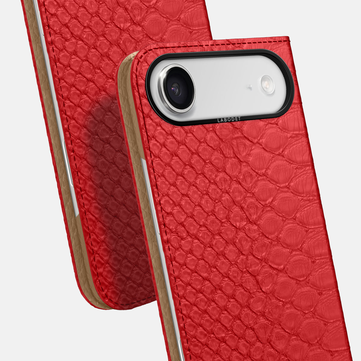 Folio Case For iPhone 17 Air In Python -5 | Red-Black