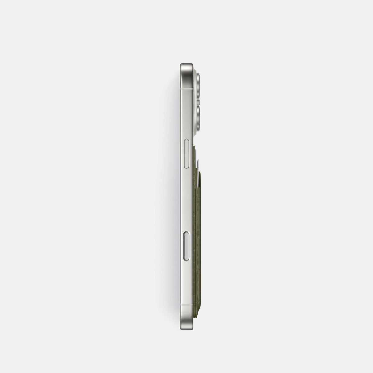 MagSafe Wallet For iPhone 18 Pro In Alligator -3 | Kaki-Green
