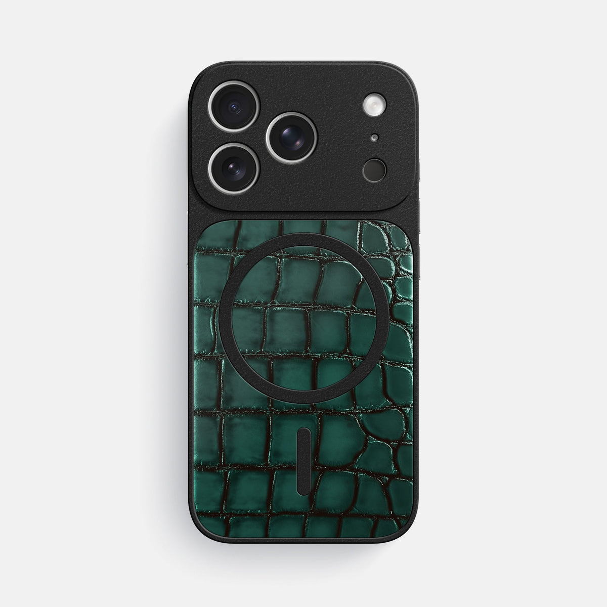 MagSafe Mask For iPhone 18 Pro Max In Patina Alligator -3 | Green