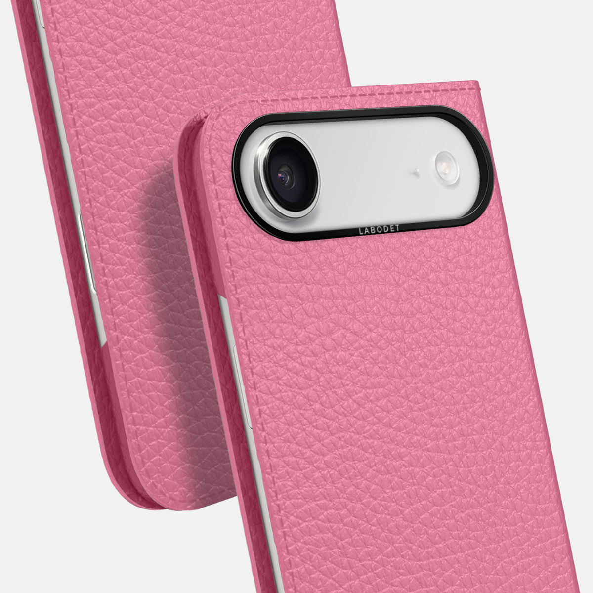 Folio Case For iPhone 17 Air In Calf -5 | Pink-Black