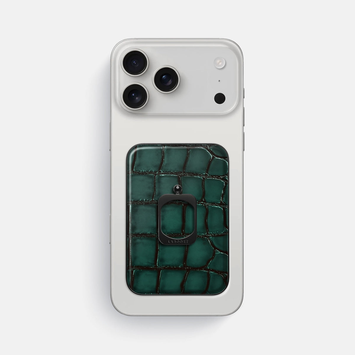 MagSafe Ring For iPhone 18 Pro Max In Patina Alligator -2 | Green-Black