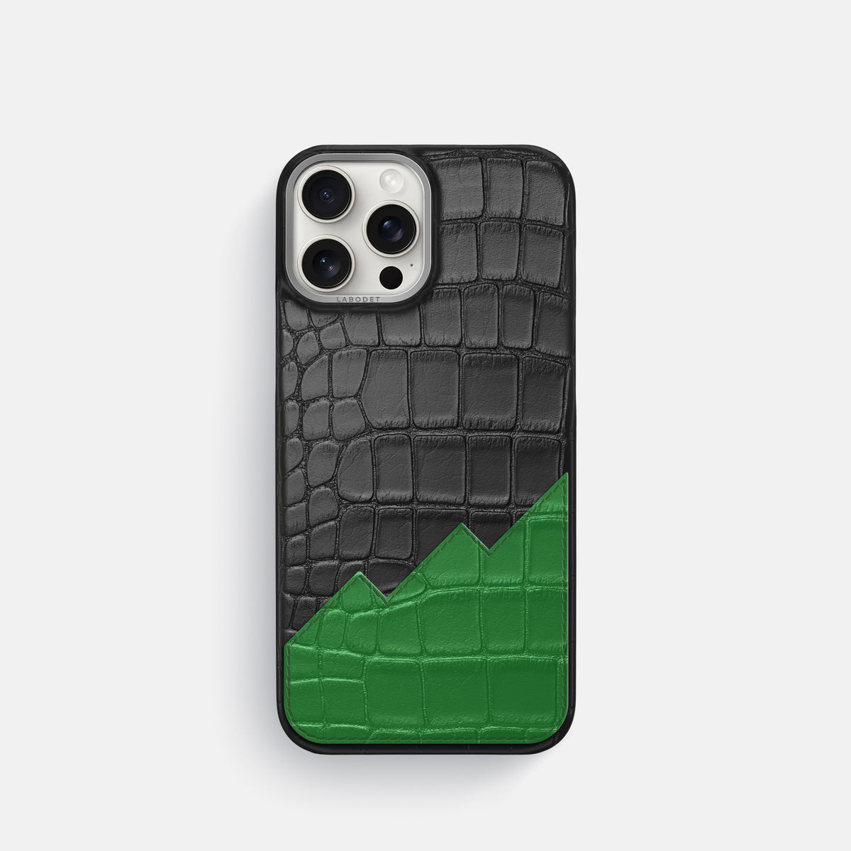 Classic Case With UpOnly For iPhone 16 Pro In Alligator -1 | Black-Steel
