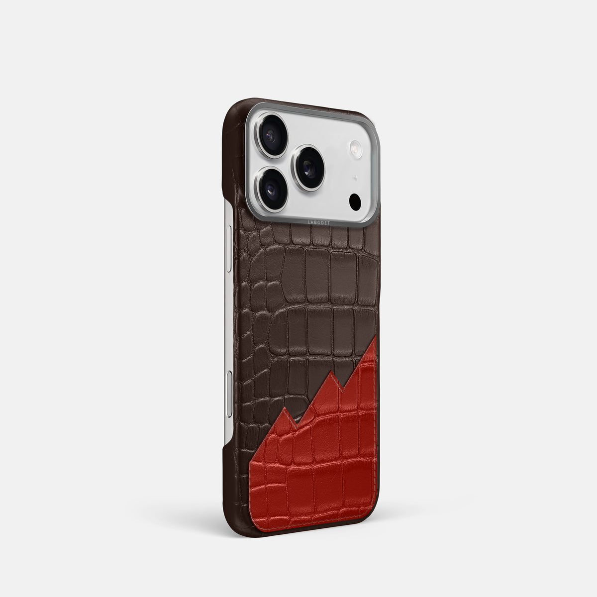 Classic Case With UpOnly For iPhone 17 Pro In Alligator -2 | Dark-Brown-Steel