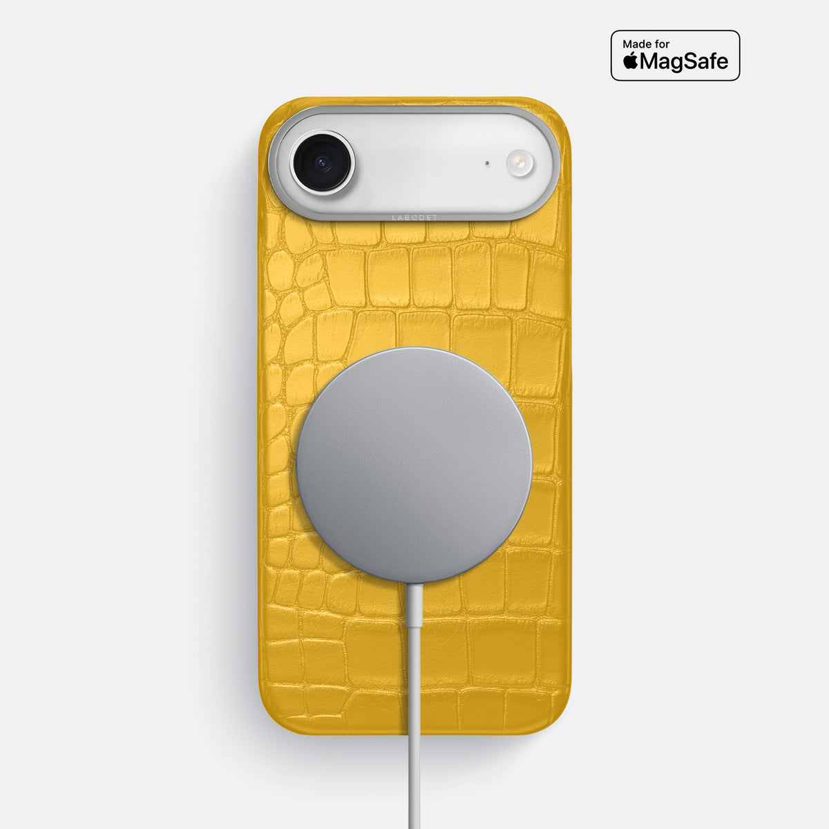 Classic Case For iPhone 17 Air In Alligator -5 | Yellow-Steel