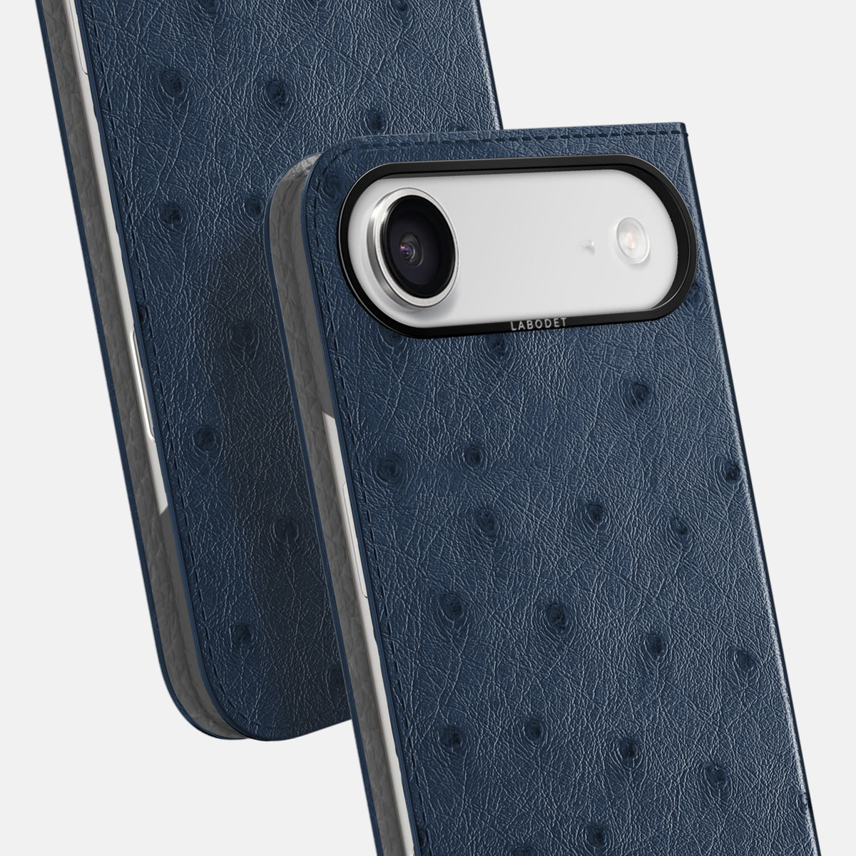 Folio Case For iPhone 17 Air In Ostrich -5 | Navy-Blue-Black