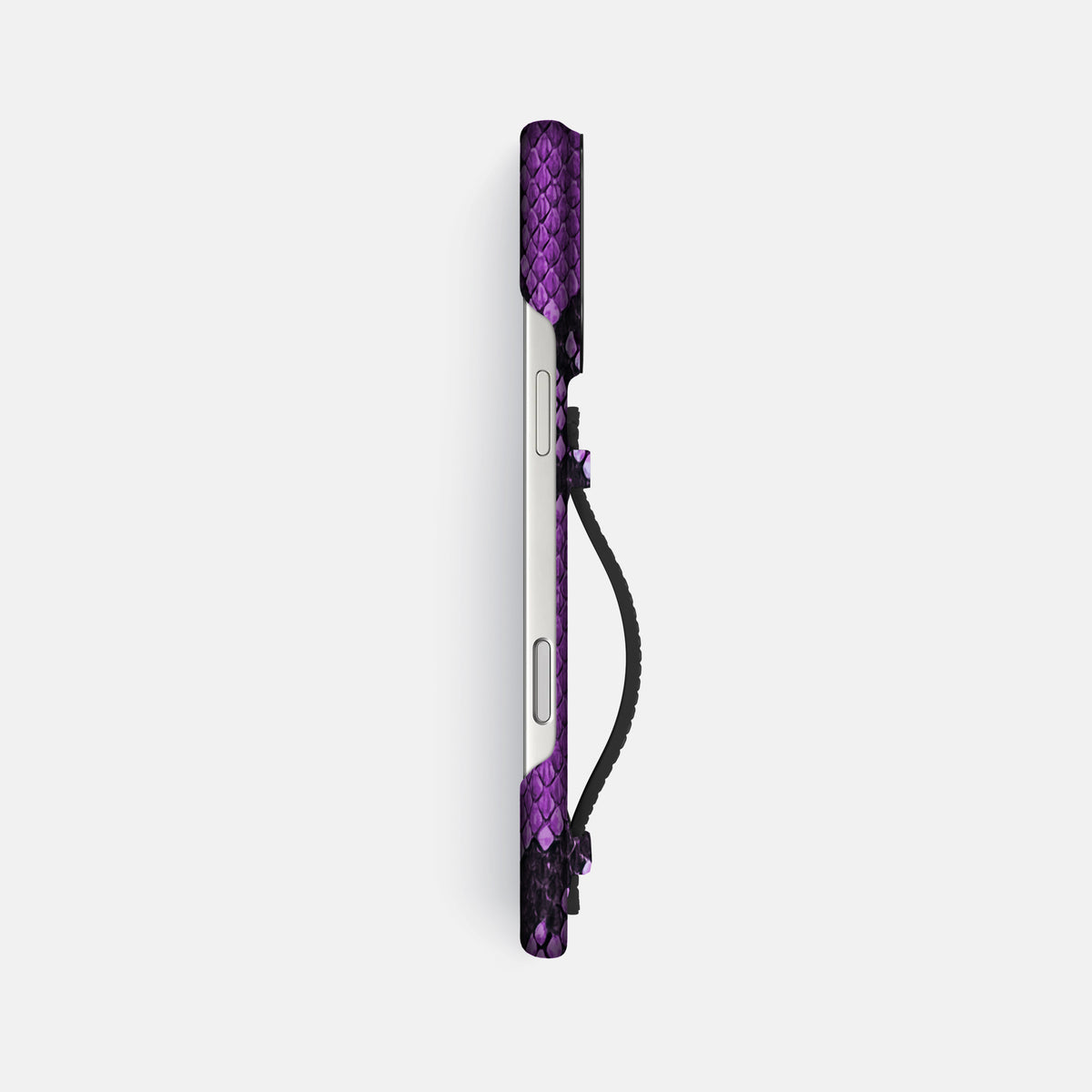 Center Handle For iPhone 17 Pro Max In Deluxe Python -2 | Purple-Black