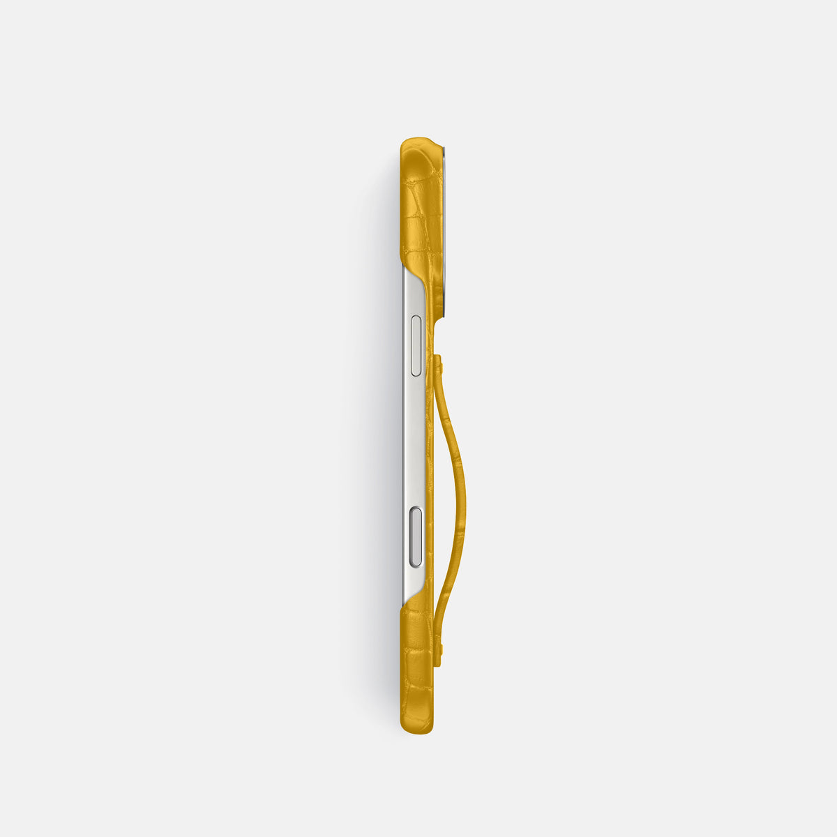 Finger Case For iPhone 17 Pro In Alligator -3 | Yellow-Steel