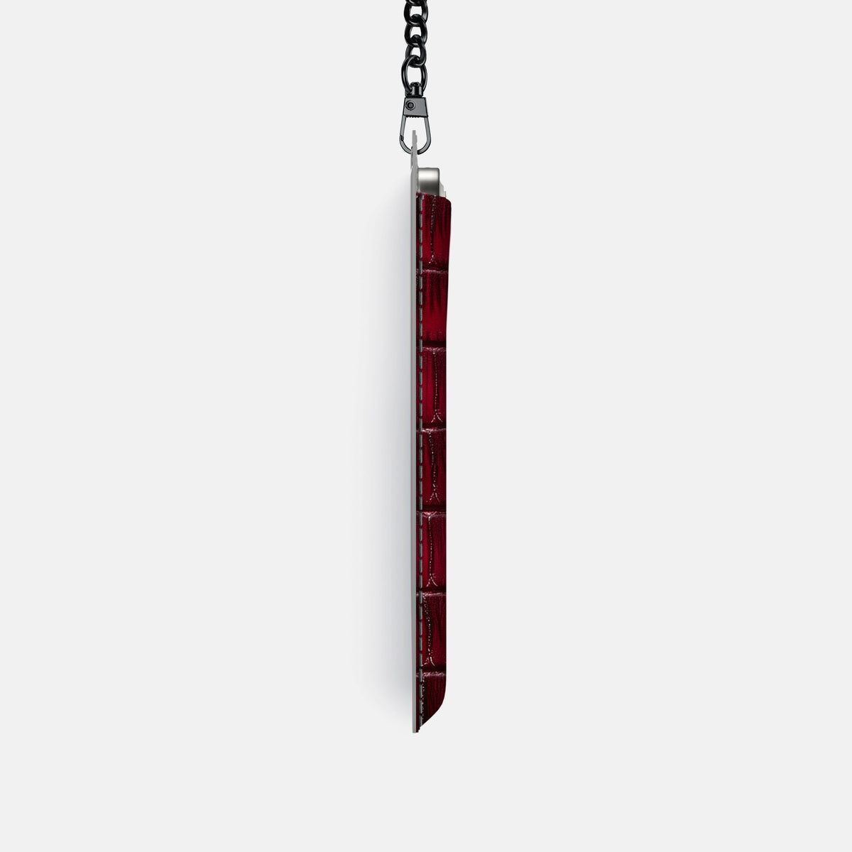 Crossbody Bag For iPhone 18 Pro In Patina Alligator -4 | Havana-Burgundy-Black