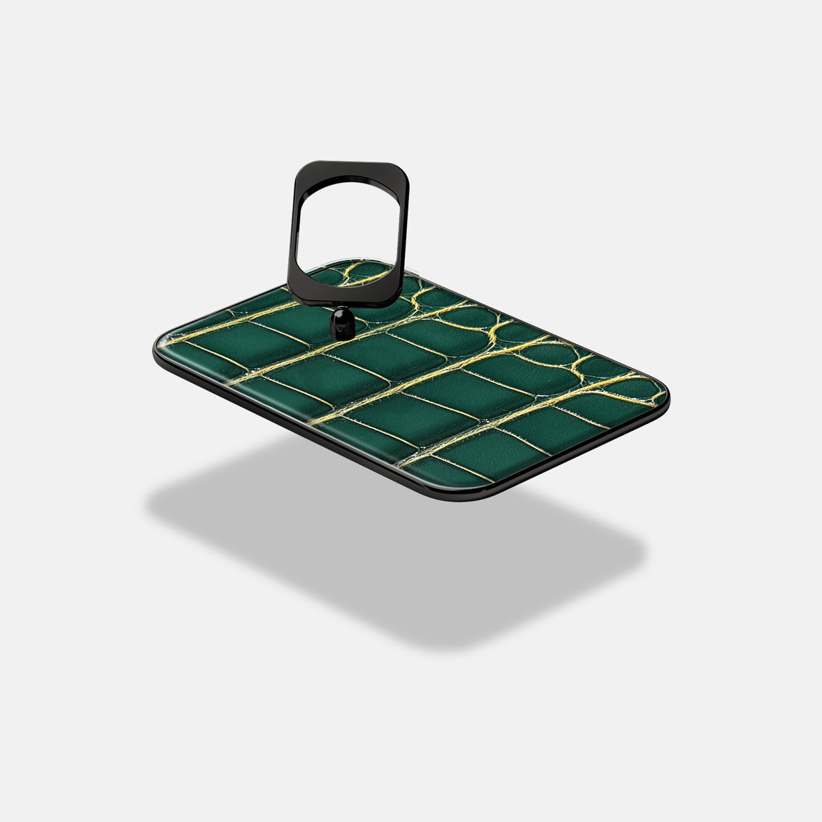 MagSafe Ring For iPhone 18 Pro Max In Patina Alligator -4 | Cambridge-Black
