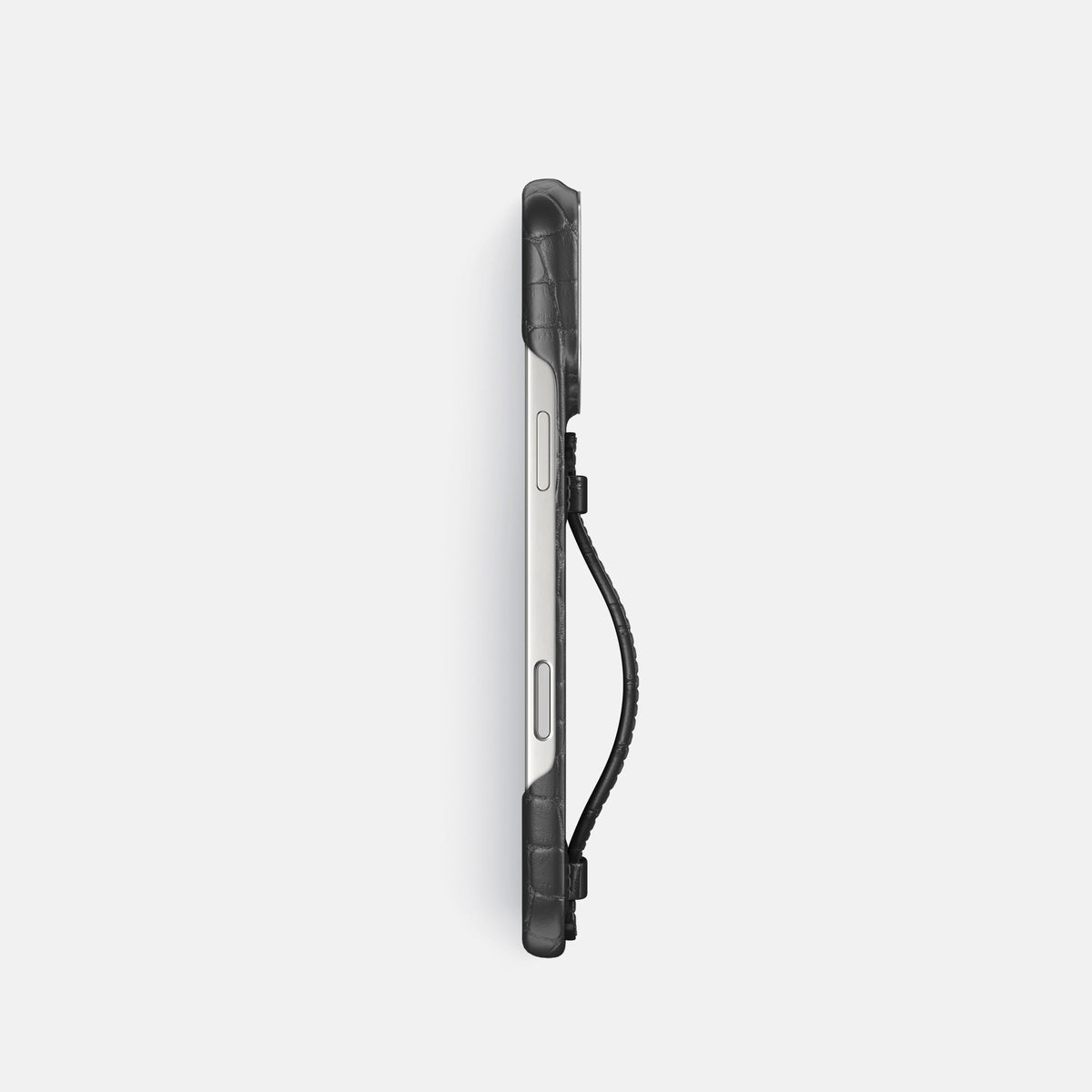 Center Handle For iPhone 18 Pro In Alligator -3 | Grey-Steel