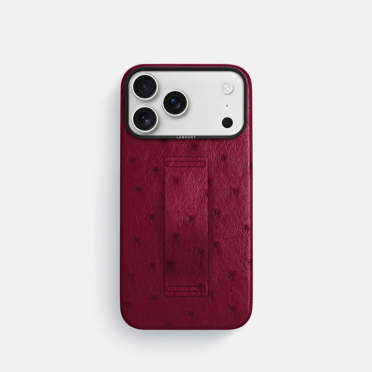 Finger Case For iPhone 18 Pro In Ostrich -1 | Bordeaux-Black