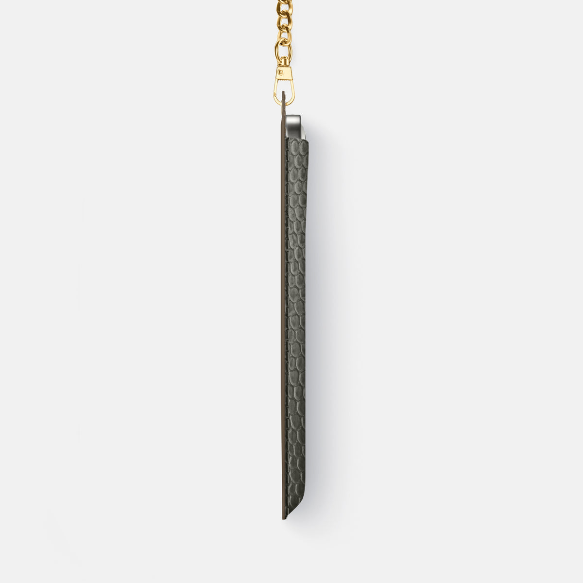Crossbody Bag For iPhone 17 Air In Lizard -4 | Grey-Gold